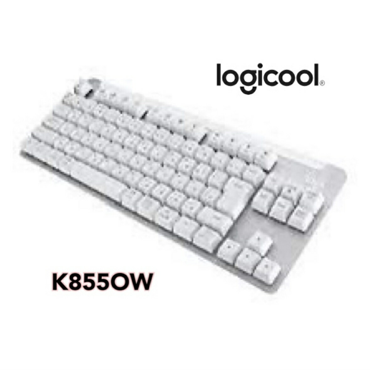 ● ロジクール SIGNATURE K855OW 無線 メカニカルキーボード TTC製 赤軸 リニア Bluetooth Logi Bolt Unifying非対応 コンパクト 日本語配列 小型 テンキーレス メカニカル ワイヤレス キーボード オフホワイト windows mac Chrome Android K855画像