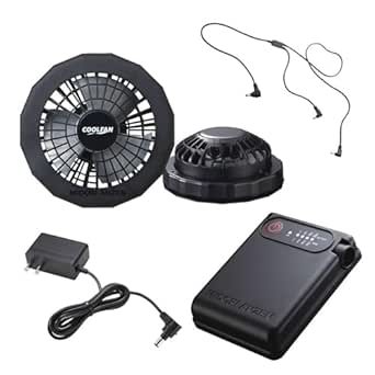 バッテリー付き！COOLFAN TYPE-S 空調服ファンWE20FS7S Amazon.co.jp