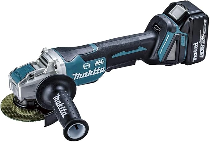 ● makita 100ｍｍ充電式ディスクグラインダ GA420DRGX 18V6Ah バッテリ2本・充電器・ケース付 マキタ