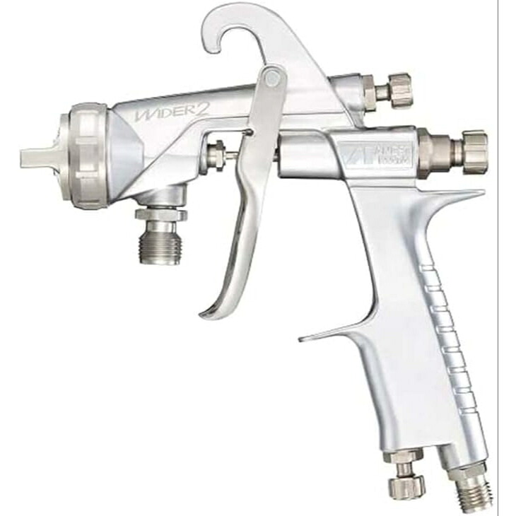 ● アネスト岩田 WIDERガンシリーズ WIDER2-20R1S 吸上式スプレーガン 口径2.0mm シルバー