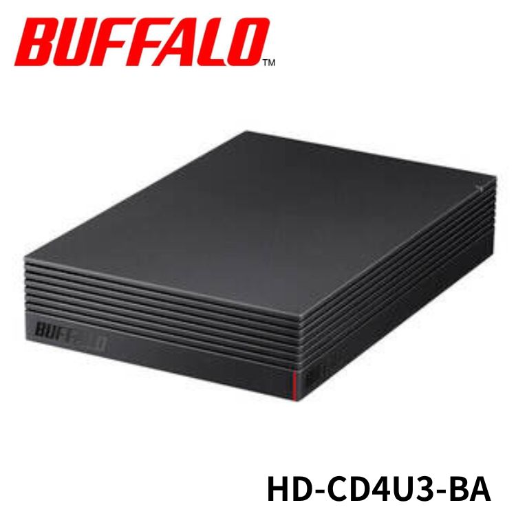 ● BUFFALO 外付けハードディスク HD-CD4U3-BA 外付けHDD ブラック 4TB /据え置き型 バッファロー｜大阪寺田や
