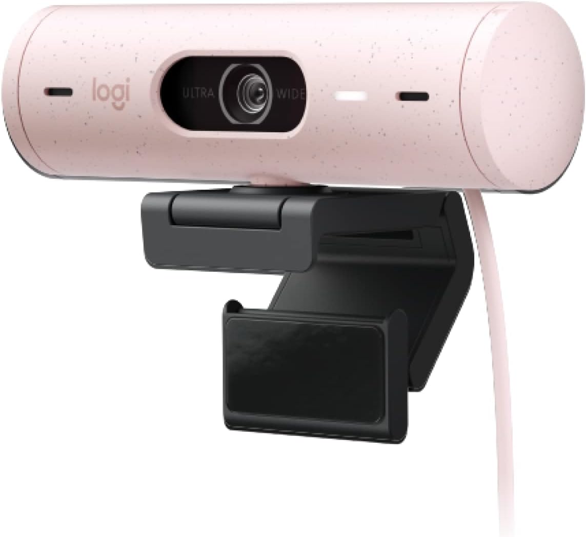 ● Logicool Webカメラ C940RO ローズ フルHD 1080P オートフォーカス 自動光補正 ノイズリダクション マイク 広視野角 90度 プライバシーシャッター Brio 500 ロジクール｜大阪寺田や