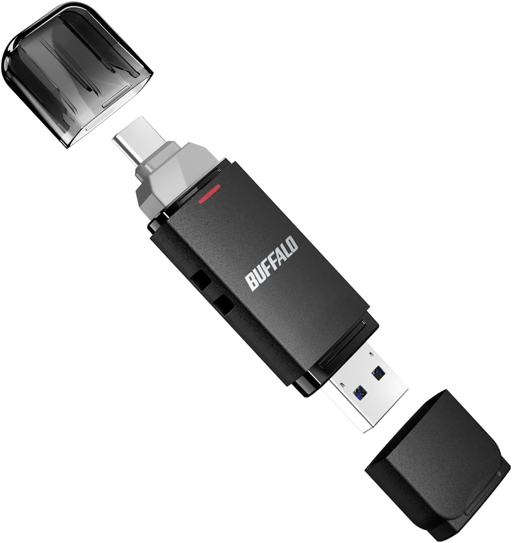 ● BUFFALO スティッタイプSSD SSD-SDH250U3BA/D USB3.2(Gen2) Type-C/ Aコネクター両対応 高速帯 250GB バッファロー|大阪寺田や