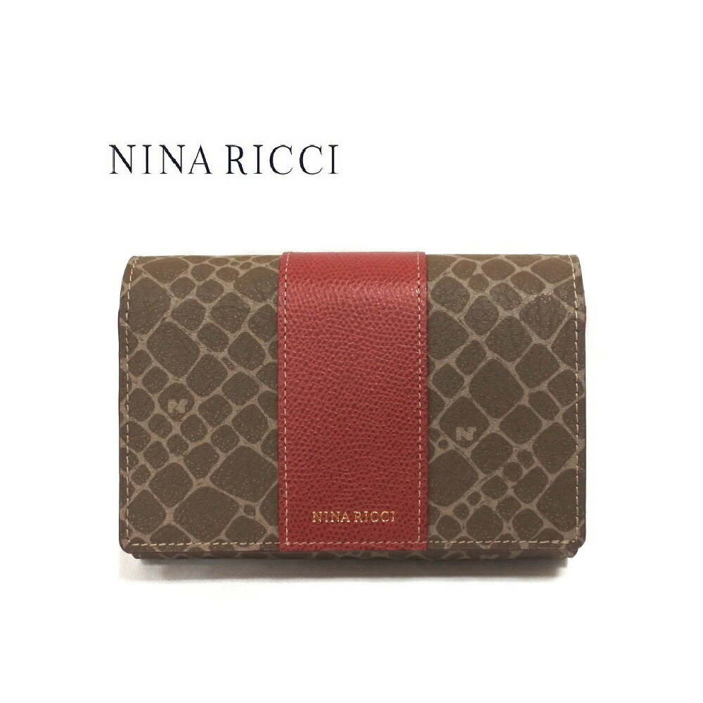 NINA RICCI ニナリッチ 財布 二つ折り ボックス型小銭入れ
