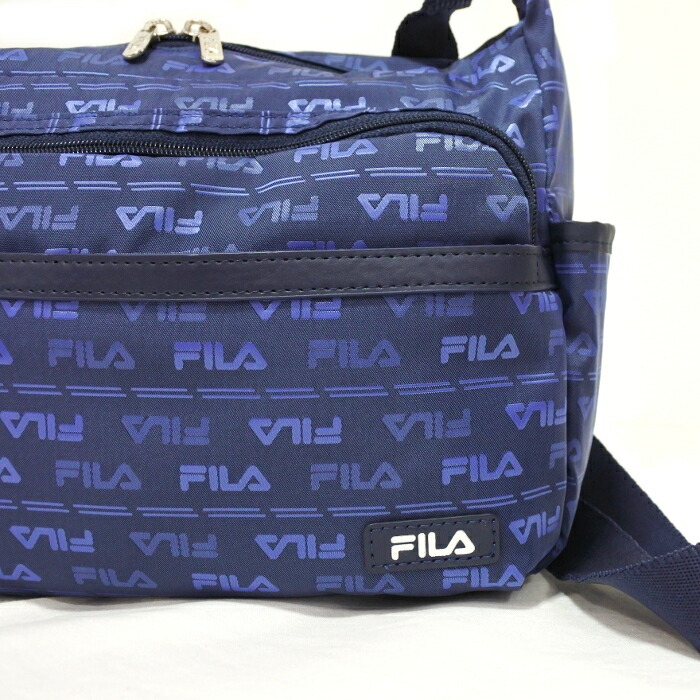 【楽天市場】FILA[フィラ] ナイロンショルダーバッグ ジャガード 7329 ブラック ベージュ ネイビー レディース 軽い たくさん入る ...