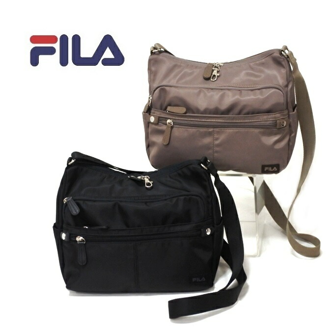 【楽天市場】FILA[フィラ] ショルダーバッグ 大 ツイル ナイロン 斜め掛け ピムス レディース たくさん入る 多機能 軽い 7664 ...