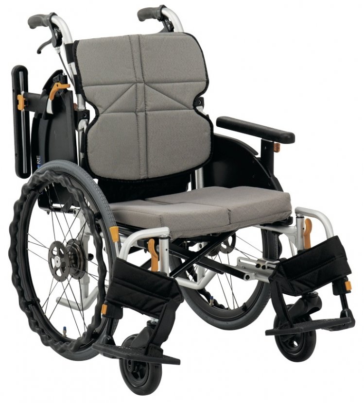 保証 松永製作所 ノーパンクタイヤ仕様 車椅子 自走式 低床 スリム