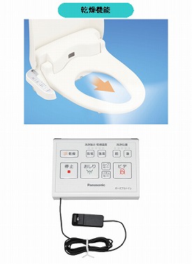 パナソニック 家具調トイレ 座楽シャワポット 暖房便座 ベーシック PN