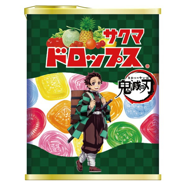 楽天市場】【送料無料】【サクマ製菓】鬼滅の刃 缶入りドロ 71g（10個