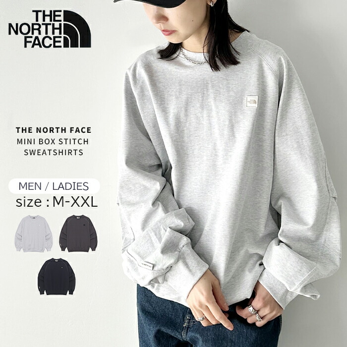 MINI BOX STITCH SWEATSHIRTS ノースフェイス M THE NORTH FACE】MINI BOX STITCH SWEATSHIRTS