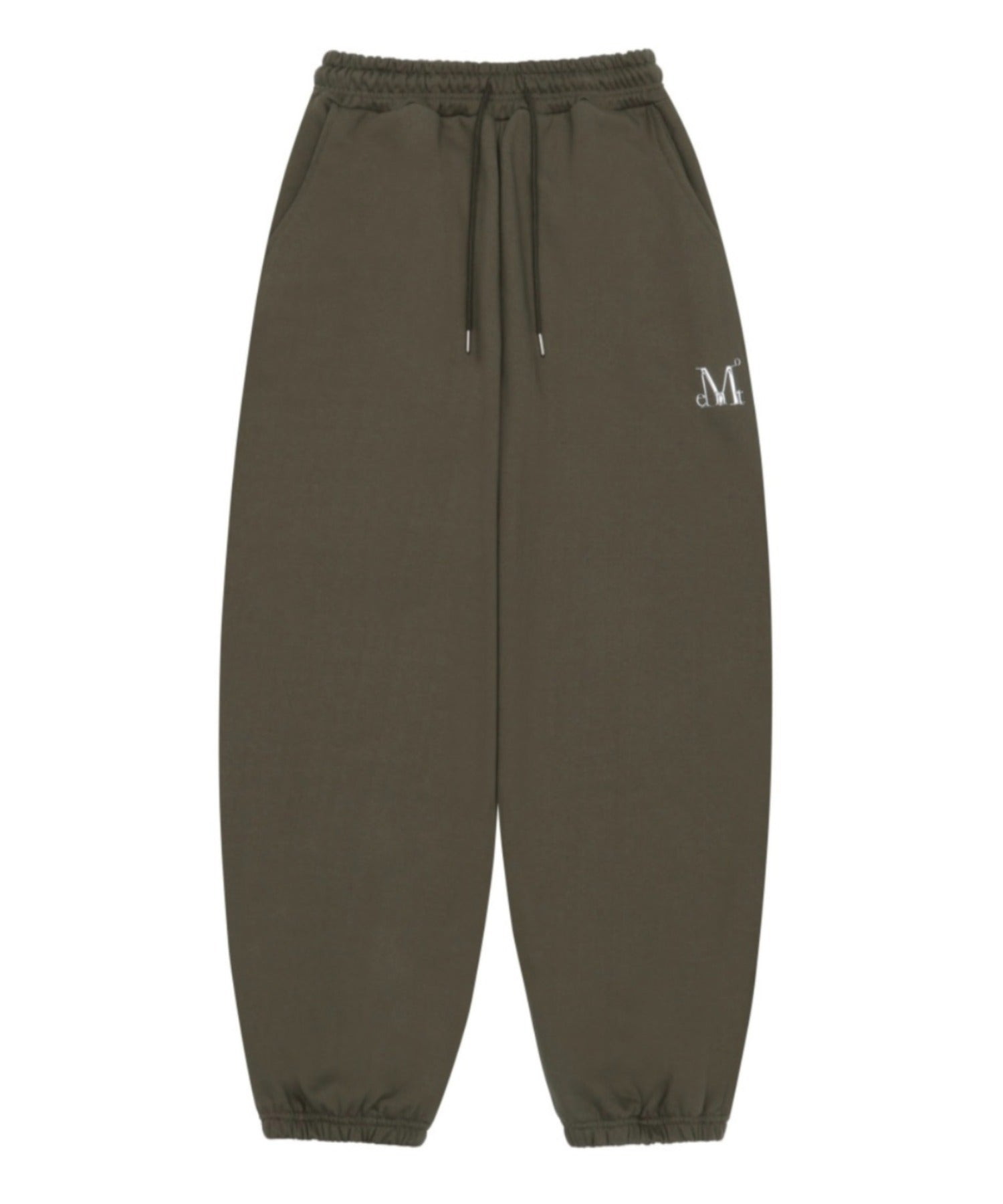 クーポン利用で13500円◆4/4-4/10まで ▲【送料無料】MUCENT ムセント / ユニセックス ワイド ルーズ ロゴ ジョガー スウェットパンツ/LASH METAL LOGO JOGGER SWEAT WIDE PANTS UNISEX | AT2252030