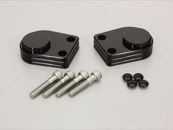 ハリケーン HURRICANE Ninja250 13-17 / Ninja250R 08-12用 ハンドルアップスペーサーH18 ブラックアルマイト HB0668B