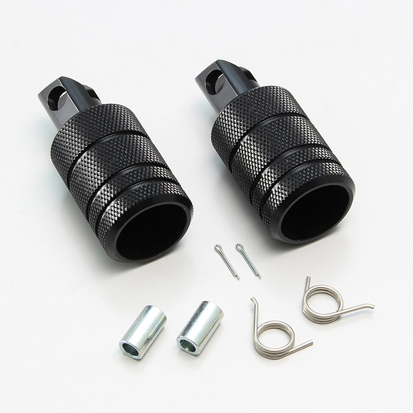 ハリケーン（HURRICANE） レブル1100 / DCT（21 SC83）用 フットペグ ローレット フロント ブラックアルマイト HF5115B
