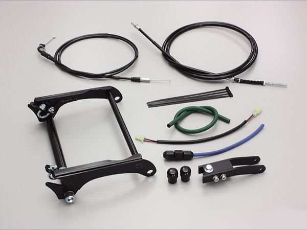 ハリケーン HURRICANE JOG / スーパーJOGZ等用 ロングホイールベース フルkit ブラック HF1037