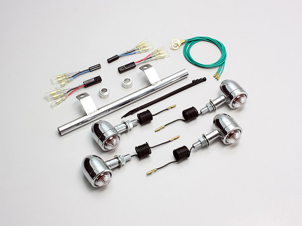 ハリケーン HURRICANE ボルト BOLT/R-SPEC（14-21 VN04J/VN09J）用 ミニブレットウインカーkit ステムマウント クリアレンズ HA5448C