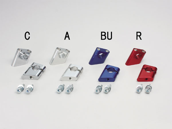 ハリケーン HURRICANE XJR1300 / XJR1200 / XJR400用 セットバックホルダー クロームメッキ HB0653C / シルバーアルマイト HB0653A / ブルーアルマイト HB0653BU / レッドアルマイト HB0653R｜テラネット 6,431円