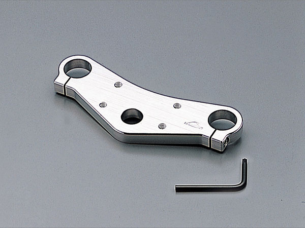 ハリケーン HURRICANE NSR80 / NSR50 バーハンドル用 ジュラルミン トップブリッジ ポリッシュアルマイト HT0527-10