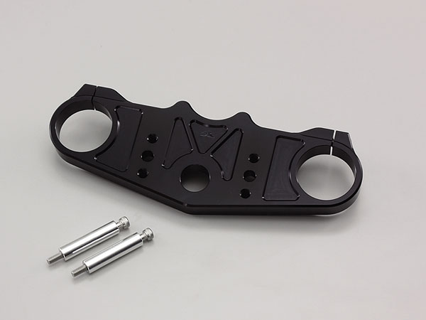 ハリケーン HURRICANE ZZR1400 06-11 バーハンドル用 ジュラルミン トップブリッジ ブラックアルマイト HT0641B-10｜テラネット