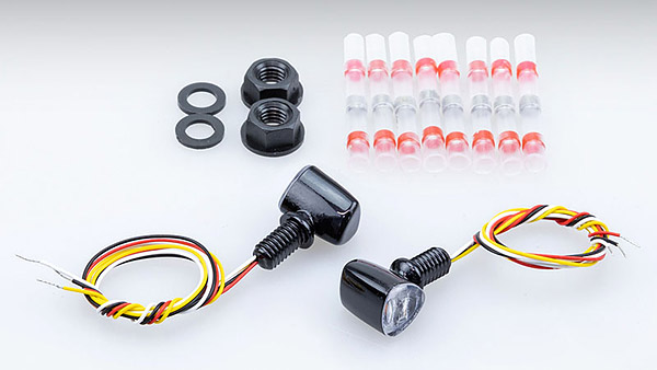 キジマ KIJIMA LEDウインカーランプ Nano2 トライアングルスタイルコンビランプ アンバー2.1W・レッド0.5W/1.9W 2個SET 219-5200｜テラネット