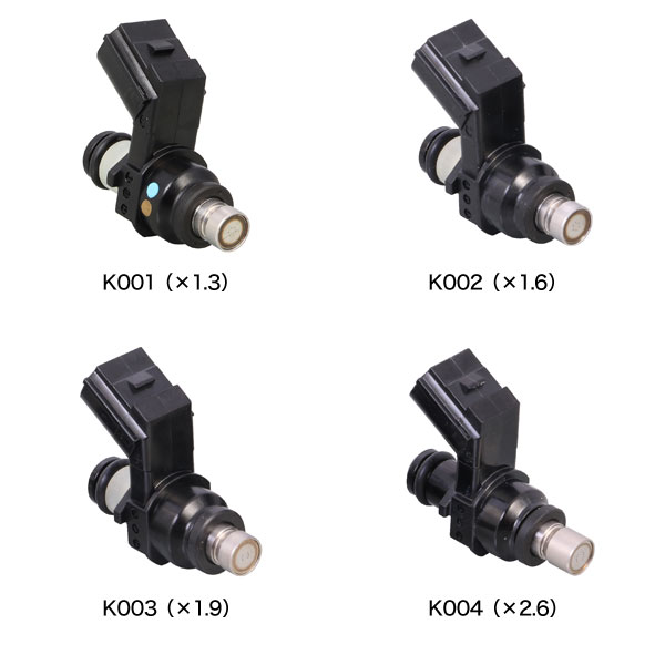 キタコ KITACO CT125 グロム / モンキー125 / CT125ハンターカブ用 大容量インジェクター K001（×1.3） 403-9000050 / K002（×1.6） 403-9000020 / K003（×1.9） 403-9000030 / K004（×2.6） 403-9000040