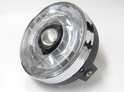 プロテック バイク用LEDプロジェクターヘッドライト LH-3150 180φ ネイキッド 丸目タイプ 3000K 63150-30