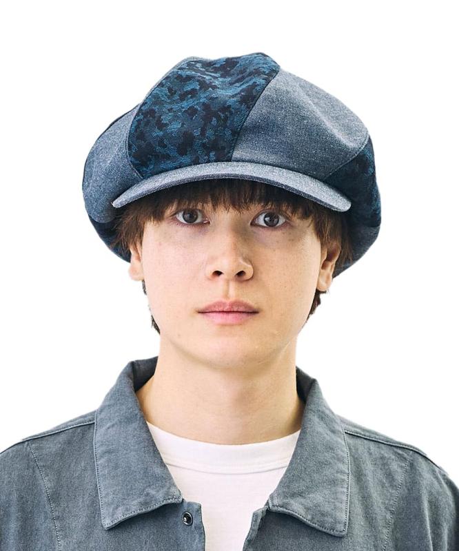 [カシラ] キャスケット 洗える UVとり捨てる デイリー 心地よい 春夏 無地 綿織物 大きさ合わせる付き添い人 TKU00378 メンズ