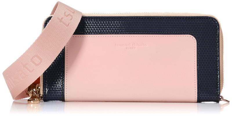 [ツモリチサト] 持ちはこび 長札入れ レディース ラウンドチャック お札入れ肩部 プリズム