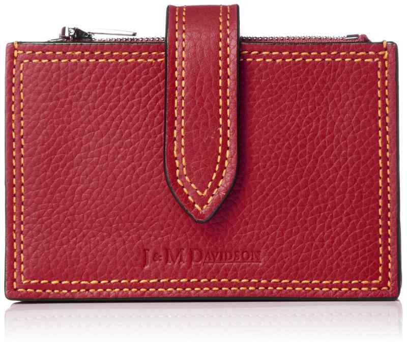 [ジェイアンドエムデヴィッドソン]札入れ 本革 歌留多4枚納める可 ACCORDION 8480 BURGUNDY [並行輸入品]