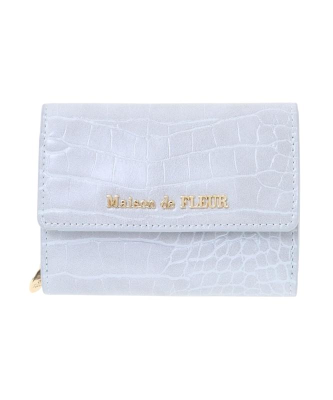 Maison de FLEUR(住みか ド フルール) クロコ型押しウォレット