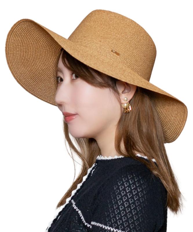 [カシラ] 中折れかぶり笠 麦わら帽子 麦わら かんかん帽 春夏 心地好い キレイめ 分かりやすい かんかん帽 大いさ合わせる付き添い人 ONM01932 レディース