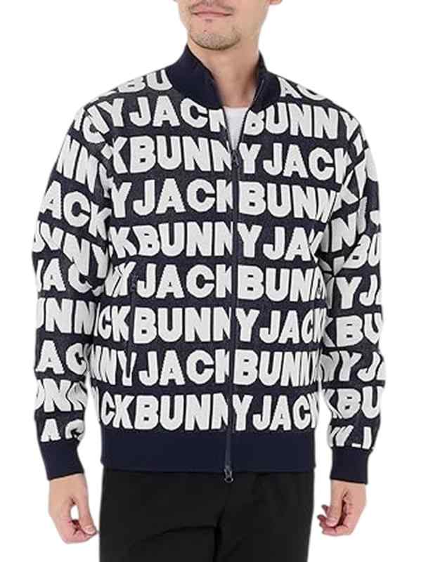 Jack Bunny(ジャックバニー) メンズ 編み物上衣(ロゴジャガード) / ゴルフ / 262-4272133メンズ