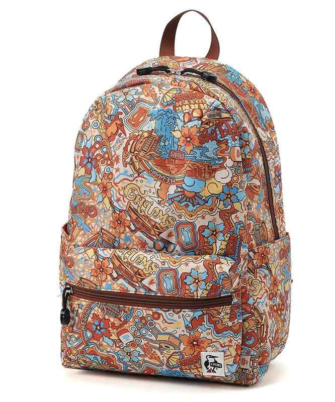 [チャムス] うしろ側風呂敷き包み ボーイズ リトルリサイクルハリケーンデイパック CH60-3804-HIPPIE TRIP HIPPIETRIP