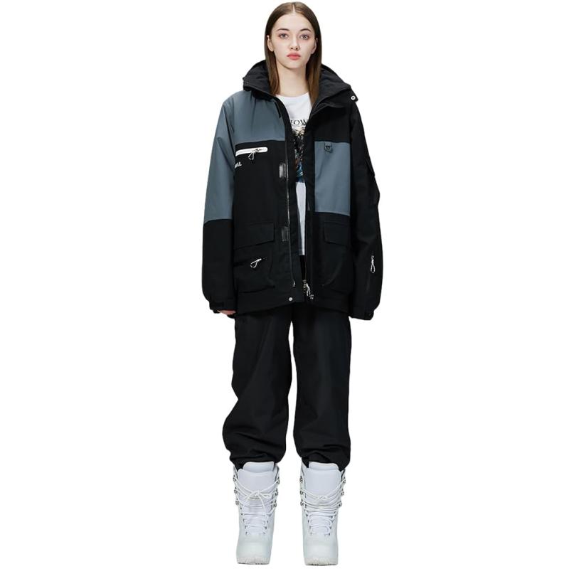 [HOTIAN] スノーボードウェア メンズ 上下セット スキーウェア レディース スノボウェア「5サイズ S～2XL・7カラー」耐水圧10000mm 撥水加工 スノーウェア ボードウェア 雪遊び ジャケット パン｜テラスストア