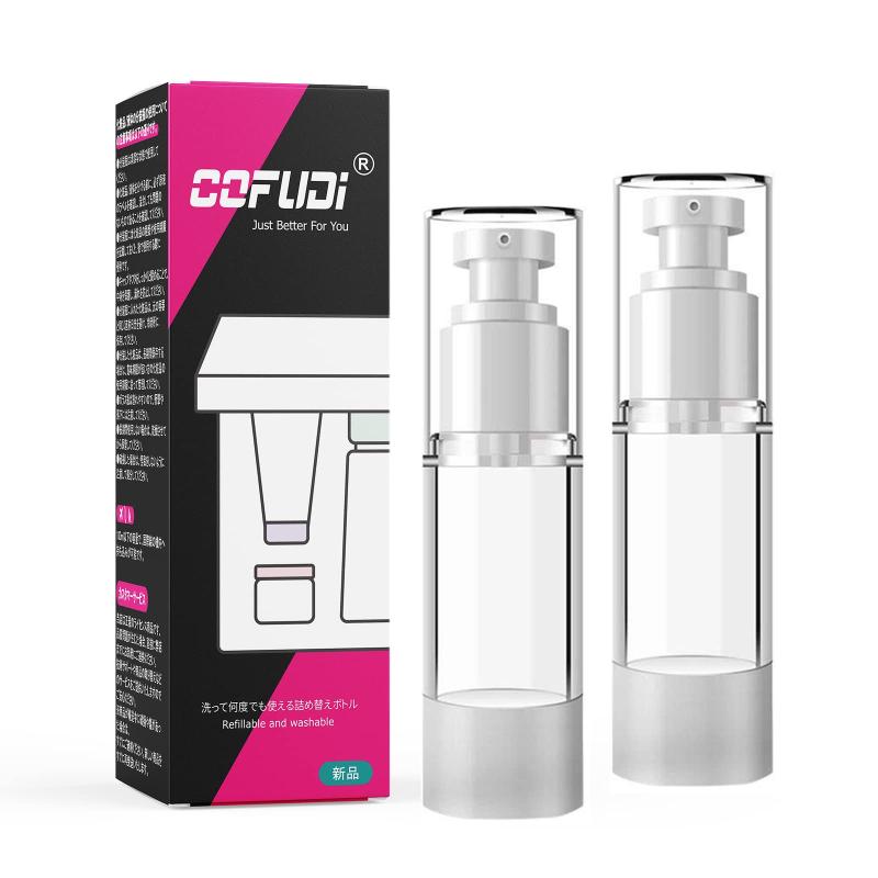 真空ボトル 30ml ポンプボトル 化粧品小分けボトル 温泉 プラスチック容器 透明 携帯用 旅行用品 漏れ防止|テラスストア