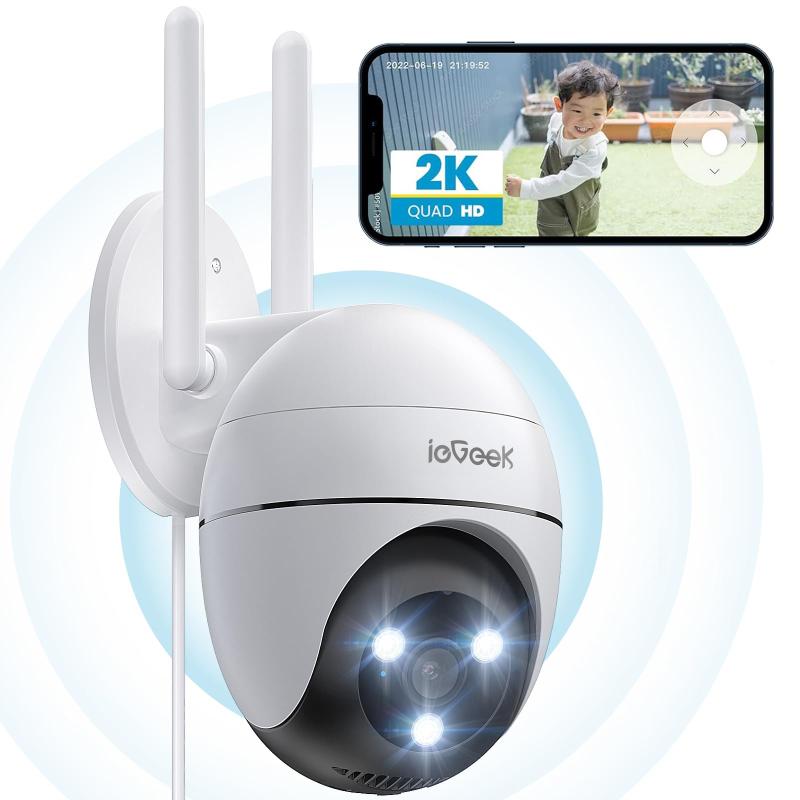 ieGeek 3MP/5MP防犯写真機 露天 監督すること写真機 露天 無線電話 security camera 身寄り用