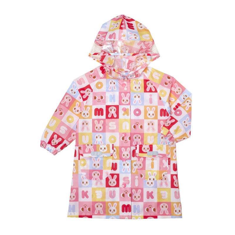[ミキハウス] 雨合羽 雨具 ランドセル相応う カッパ レインウェア 御坊っちゃん うしろ帯 もの言う花 キッズ 赤ちゃん服 幼稚園 保育園 通園 通学 10-3866-680