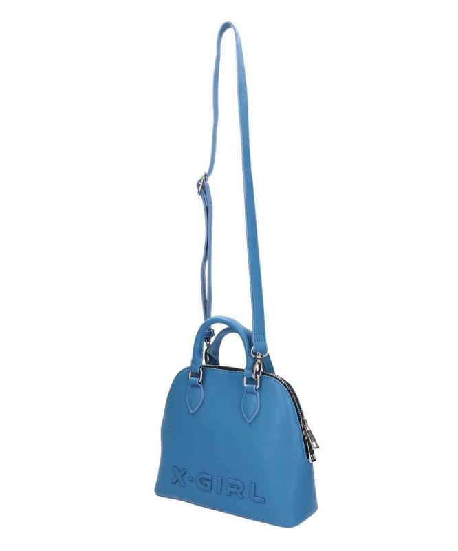 フェイクレザー2通い路ボストンバッグ FAUX LEATHER 2WAY BOSTON BAG