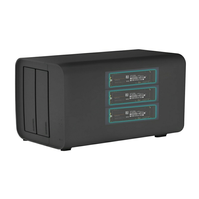 Terramaster D5 Hybrid HDD NVMeエンクロージャ &ndash; USB 3.2 Gen 2 10Gbps Type C 5ベイUSBストレージ、RAID 0/1/シングル/JBOD専用2+3 RAID Hybrid ディスクアレイ「HDD付属なし」｜TerraMaster公式店 27,944円
