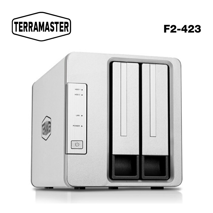 楽天市場】【国内正規品】 TerraMaster F2-423 SMB向け 2ベイNAS 高