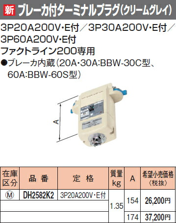 Dh25k2 パナソニック ファクトライン0 ブレーカ付ターミナルプラグ クリームグレイ Av Drop Com