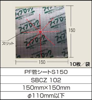 楽天市場】SBCZ001 積水化学 フィブロック 高断熱材 ケーブル区画貫通