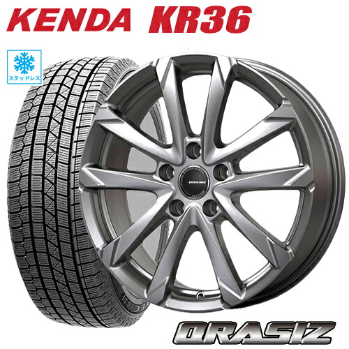 スタッドレスタイヤ 2025年製 225/60R18 KENDA KR36 ICETEC NEO ケンダKR36 アイステックネオ KOSEI CRASIZ GC36F クレイシズGC36F 7.0-18 5/120 シルバー アルファード ヴェルファイア 40系 45系 エグゼクティブラウンジE-Four対応 タイヤ付ホイール4本セット｜テリクスタイヤ