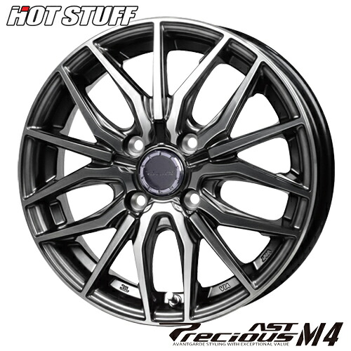 アルミホイール 16インチ HOT STUFF Precious AST M4 プレシャス アスト M4 6.0-16 4/100 GMP ヤリス アクア スイフト ノート フィット ライズ ロッキー 4本価格｜テリクスタイヤ 43,200円