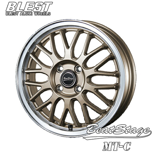 アルミホイール BLEST BeatStage MT-C ブレスト ビートステージ MT-C 5.0-16 4/100 +45 アンティークブロンズ ソリオ デリカD:2 ハスラー タフト デリカミニ サクラ N-BOX デイズ N-ONE ワゴンRスマイル 1本価格|テリクスタイヤ
