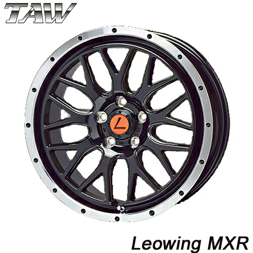 アルミホイール TAW LEOWING MXR トライアルファ レオウィング エムクロス 7.0-17 5/114.3 +36 ブラック カローラクロス RAV4 デリカD:5 エクリプスクロス 1本価格|テリクスタイヤ