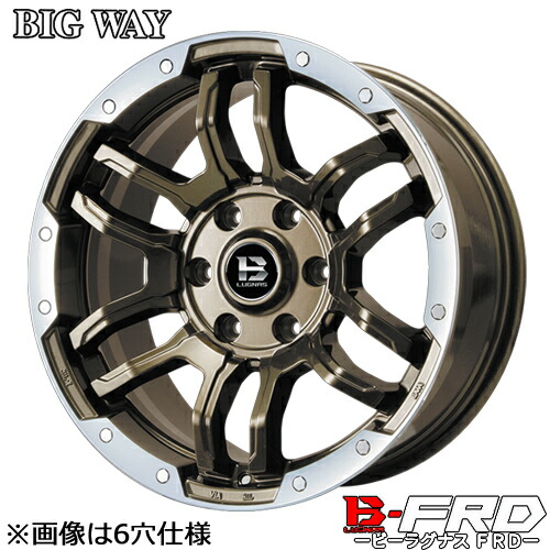 楽天市場】アルミホイール 17インチ BIGWAY B LUGNAS-FRD ビッグウェイ