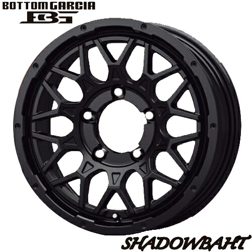 アルミホイール 16インチ KOSEI BOTTOM GARCIA SHADOWBAHT コーセイ ボトムガルシア シャドウバーツ 6.00-16 5/139.7 -5 マットブラック ジムニーシエラ 1本価格｜テリクスタイヤ
