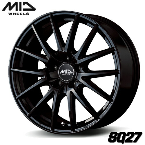 楽天市場】アルミホイール MID SQ27 6.00-15 5/114.3 +52