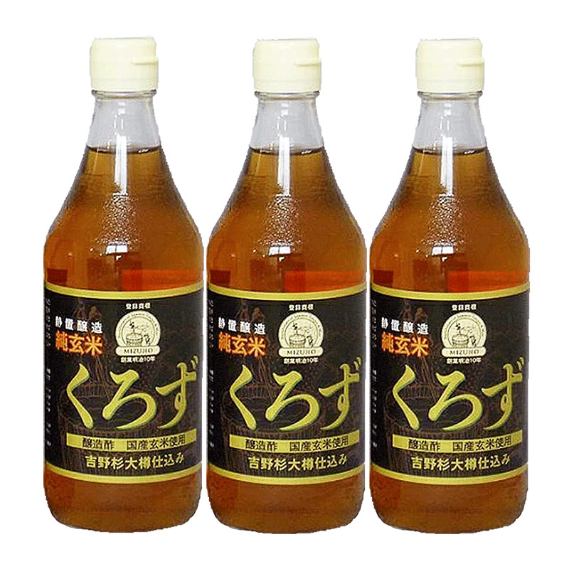 楽天市場】純米酢 900ml×6本 業務用 ミヅホ酢 ［静置発酵］醸造酢【純