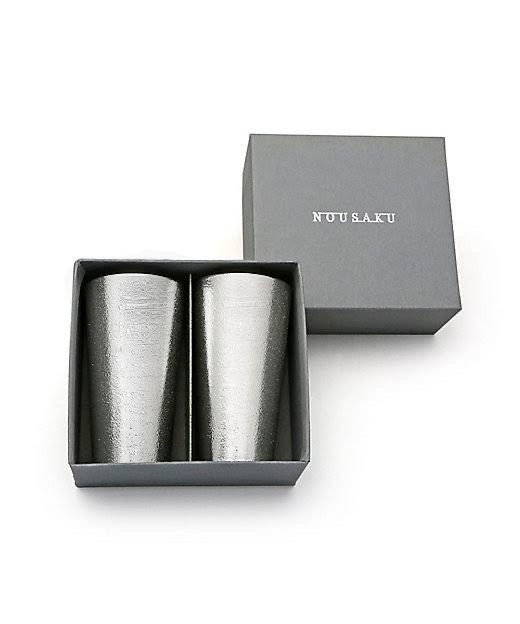 【スーパーSALE×ポイント優待キャンペーン】能作 酒器セット ビアカップ シラカバ 白樺 2個入り 【和紙ラッピング】 正規代理店 北陸の工芸品 ギフト プレゼント 記念品 還暦祝い 退職祝い 引越し祝い 敬老の日 父の日